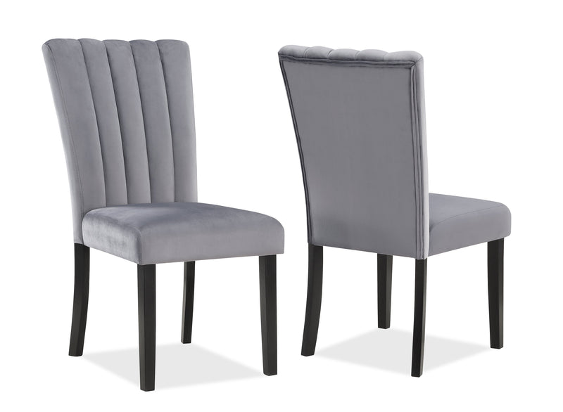 Pascal Black/Gray Marble - Top Dining Set - DMV FurnitureDining Room Set