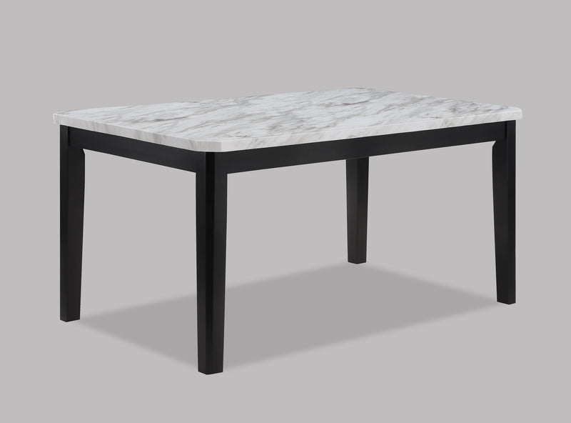 Pascal Black/Gray Marble - Top Dining Set - DMV FurnitureDining Room Set