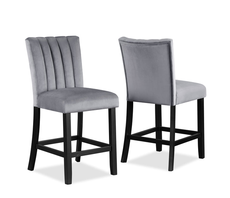 Pascal Black/Gray Square Counter Height Dining Set - DMV FurnitureCounter Height Set