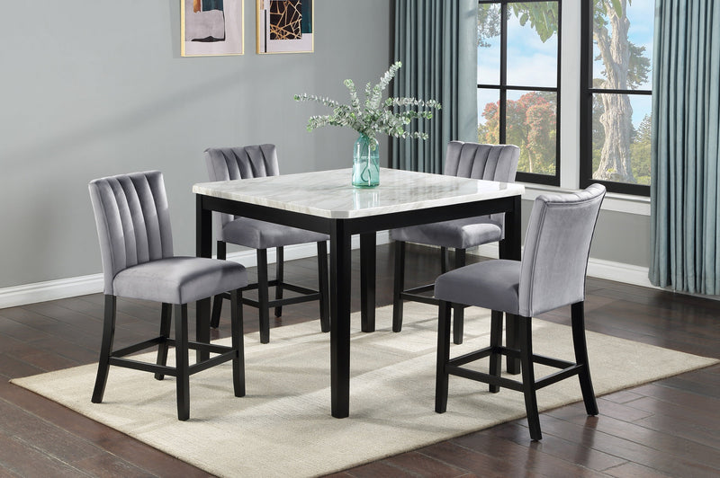 Pascal Black/Gray Square Counter Height Dining Set - DMV FurnitureCounter Height Set