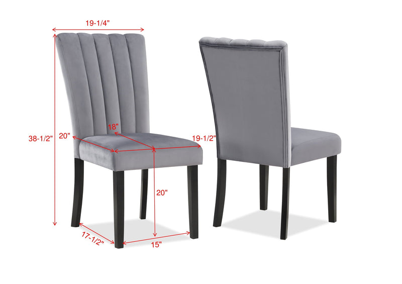 Pascal Gray/White Marble - Top Dining Set - DMV FurnitureDining Room Set
