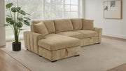 Pastrana Upholstered Sleeper Sectional Sofa LAF Chaise Camel - 500358
