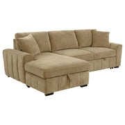 Pastrana Upholstered Sleeper Sectional Sofa LAF Chaise Camel - 500358