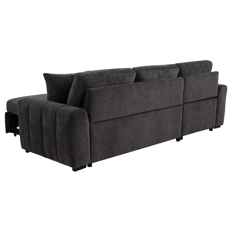 Pastrana Upholstered Sleeper Sectional Sofa LAF Chaise Grey - 500349