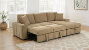 Pastrana Upholstered Sleeper Sectional Sofa RAF Chaise Camel - 500348