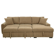 Pastrana Upholstered Sleeper Sectional Sofa RAF Chaise Camel - 500348