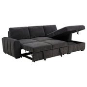 Pastrana Upholstered Sleeper Sectional Sofa RAF Chaise Grey - 500359