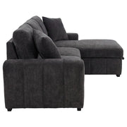 Pastrana Upholstered Sleeper Sectional Sofa RAF Chaise Grey - 500359