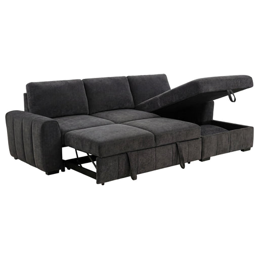 Pastrana Upholstered Sleeper Sectional Sofa RAF Chaise Grey - 500359