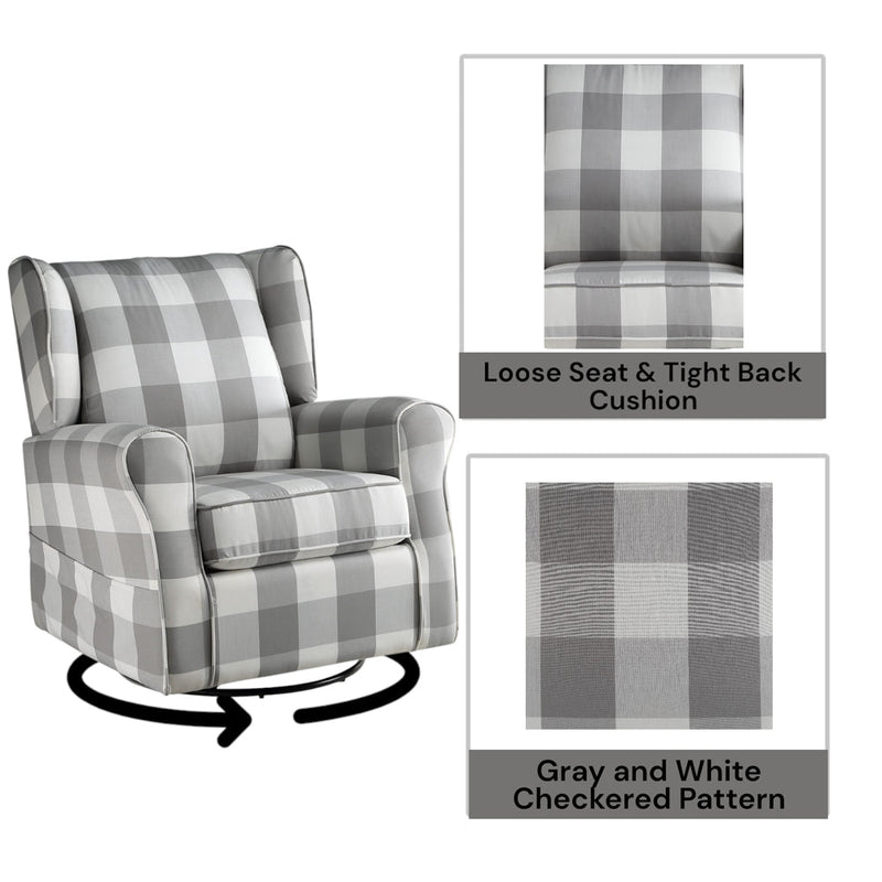 Patli Swivel Chair W/Glider - LV00922
