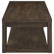 Pavone 3-Piece Coffee and End Table Set with Open Shelves Dark Rustic Mango - 706628-S3