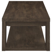 Pavone 3-Piece Coffee and End Table Set with Open Shelves Dark Rustic Mango - 706628-S3