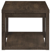 Pavone 3-Piece Coffee and End Table Set with Open Shelves Dark Rustic Mango - 706628-S3