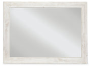 Paxberry Whitewash Bedroom Mirror - DMV FurnitureMirror
