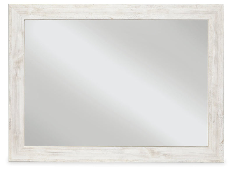 Paxberry Whitewash Bedroom Mirror - DMV FurnitureMirror