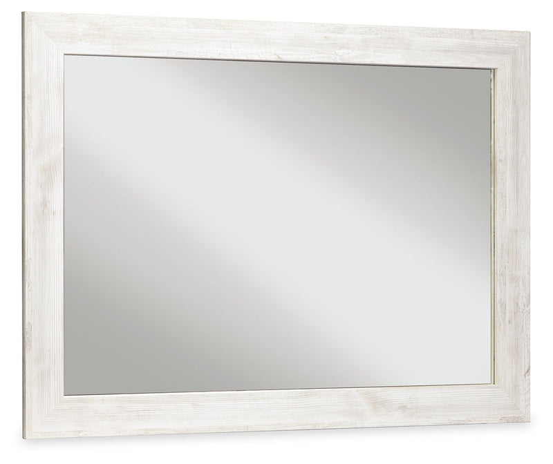 Paxberry Whitewash Bedroom Mirror - DMV FurnitureMirror