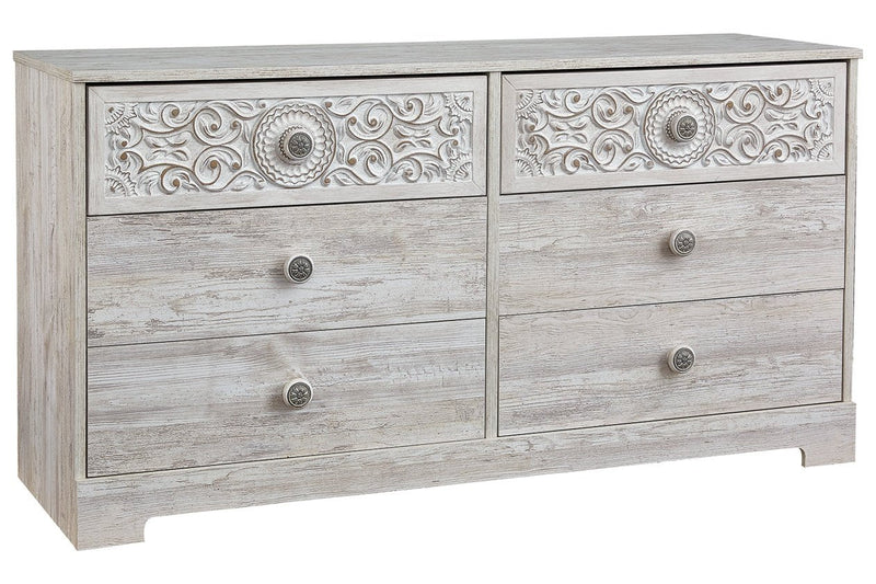 Paxberry Whitewash Dresser - EB1811-131 - DMV Furniture