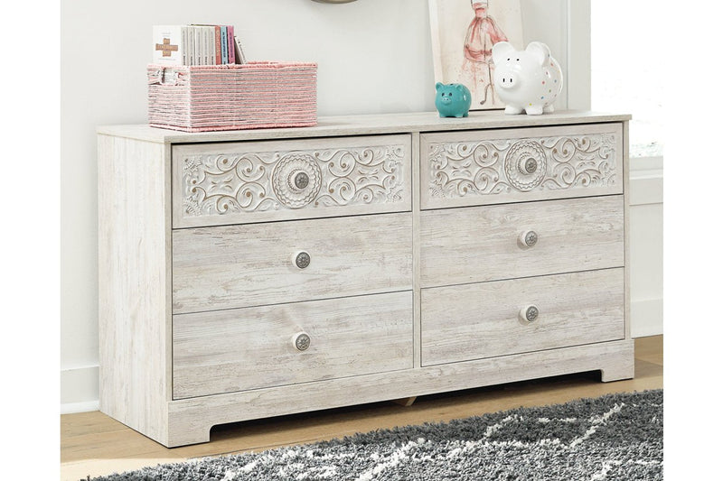 Paxberry Whitewash Dresser - EB1811-131 - DMV Furniture
