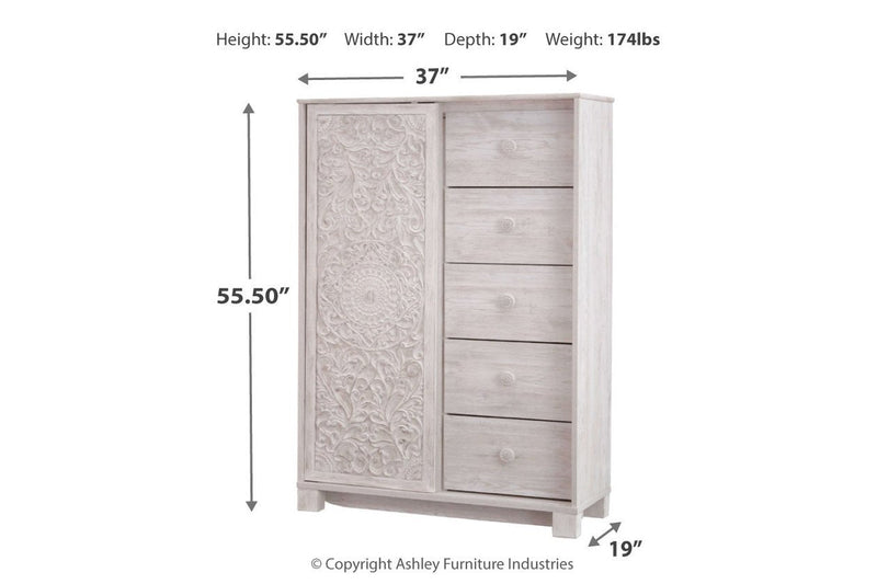 Paxberry Whitewash Dressing Chest - DMV FurnitureChest