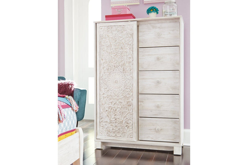 Paxberry Whitewash Dressing Chest - DMV FurnitureChest