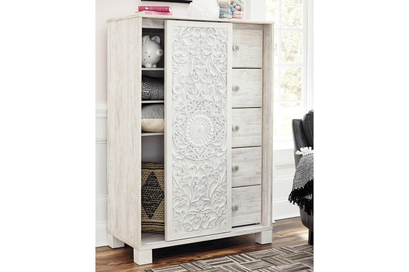 Paxberry Whitewash Dressing Chest - DMV FurnitureChest