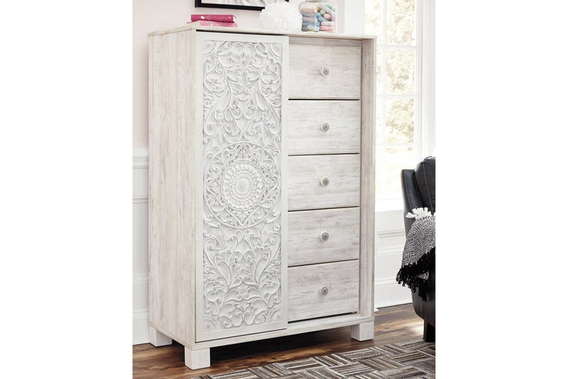 Paxberry Whitewash Dressing Chest - DMV FurnitureChest