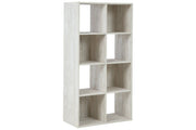 Paxberry Whitewash Eight Cube Organizer - DMV FurnitureBookcases