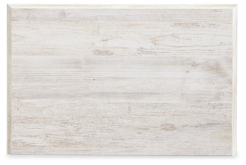 Paxberry Whitewash Full Panel Bed, Dresser and Nightstand - B181B23
