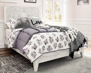 Paxberry Whitewash Full Panel Bed, Dresser and Nightstand - B181B23