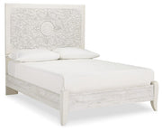 Paxberry Whitewash Full Panel Bed, Dresser and Nightstand - B181B23