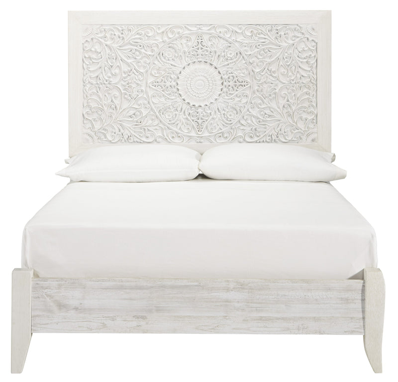 Paxberry Whitewash Full Panel Bed - DMV FurnitureFull Bed