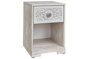 Paxberry Whitewash Nightstand - EB1811-191 - DMV Furniture