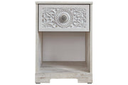 Paxberry Whitewash Nightstand - EB1811-191 - DMV Furniture