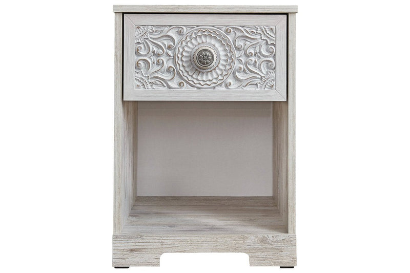 Paxberry Whitewash Nightstand - EB1811-191 - DMV Furniture