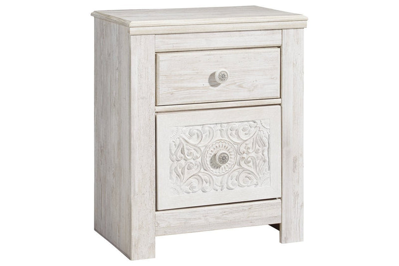 Paxberry Whitewash Nightstand - DMV FurnitureNightstand