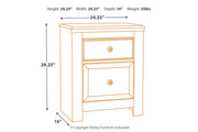 Paxberry Whitewash Nightstand - DMV FurnitureNightstand