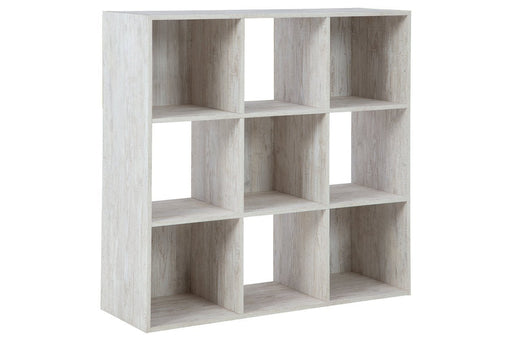 Paxberry Whitewash Nine Cube Organizer - DMV FurnitureBookcases