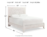 Paxberry Whitewash Queen Panel Bed and Chest - B181B21