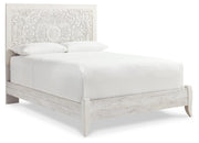 Paxberry Whitewash Queen Panel Bed and Chest - B181B21
