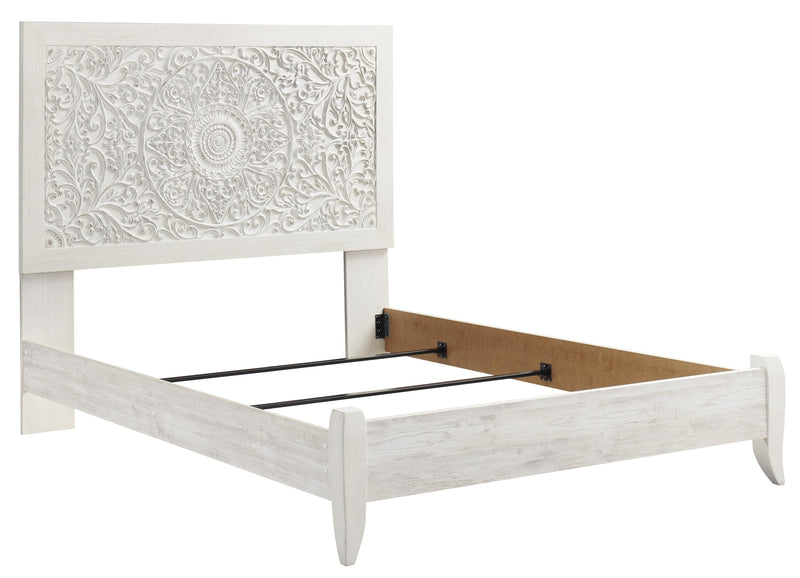 Paxberry Whitewash Queen Panel Bed - DMV FurnitureQueen Bed