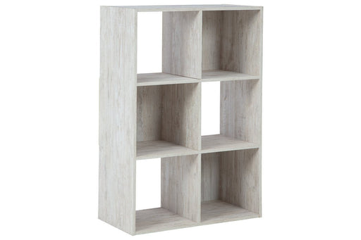 Paxberry Whitewash Six Cube Organizer - DMV FurnitureBookcases