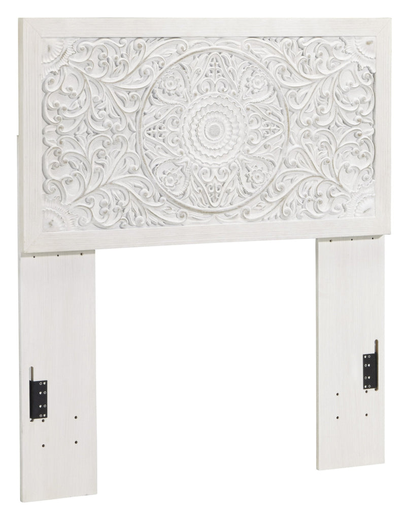 Paxberry Whitewash Twin Panel Bed - DMV FurnitureTwin Bed