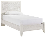 Paxberry Whitewash Twin Panel Bed - DMV FurnitureTwin Bed