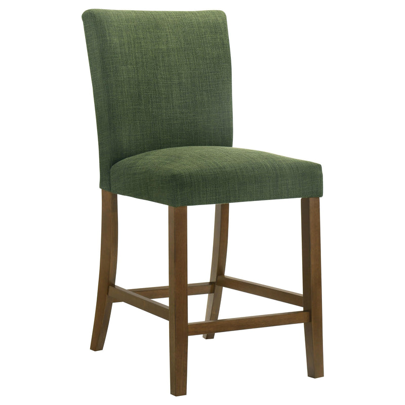 Paxton 5-piece Round Glass Top Counter Height Dining Set Green - 122178-S5GRN