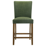 Paxton 5-piece Round Glass Top Counter Height Dining Set Green - 122178-S5GRN