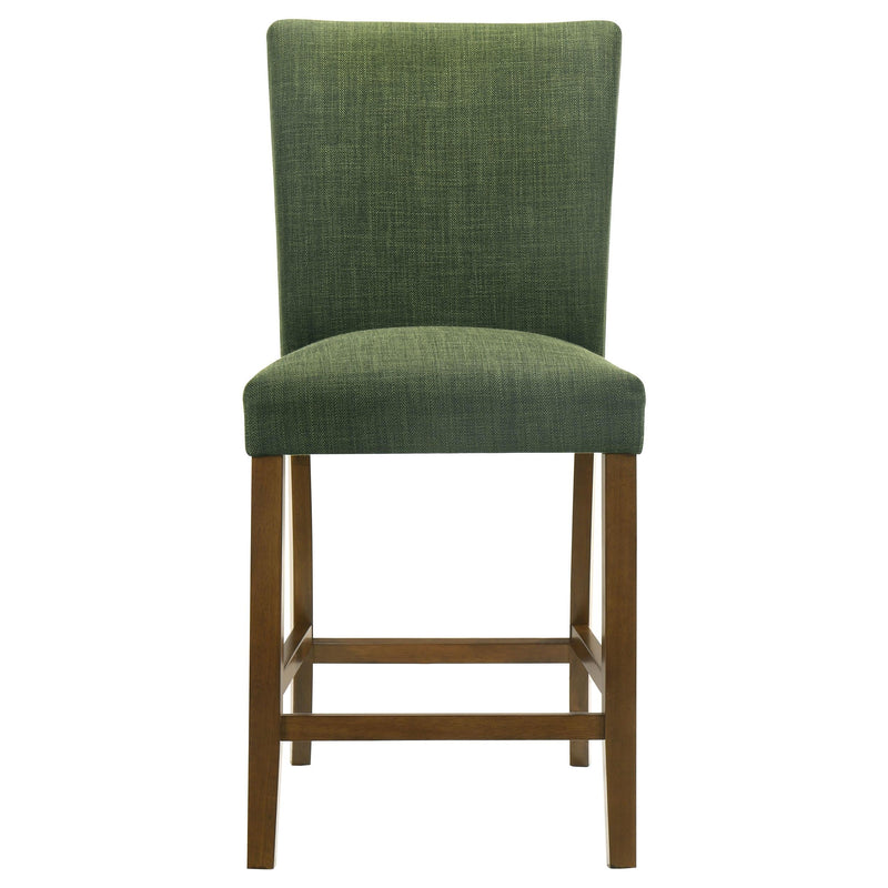 Paxton 5-piece Round Glass Top Counter Height Dining Set Green - 122178-S5GRN