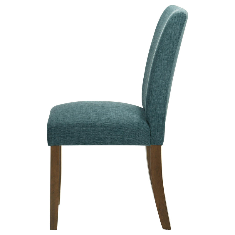 Paxton Upholstered Dining Side Chair Teal Blue (Set of 2) - 106377