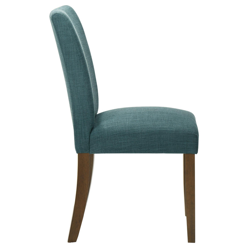 Paxton Upholstered Dining Side Chair Teal Blue (Set of 2) - 106377