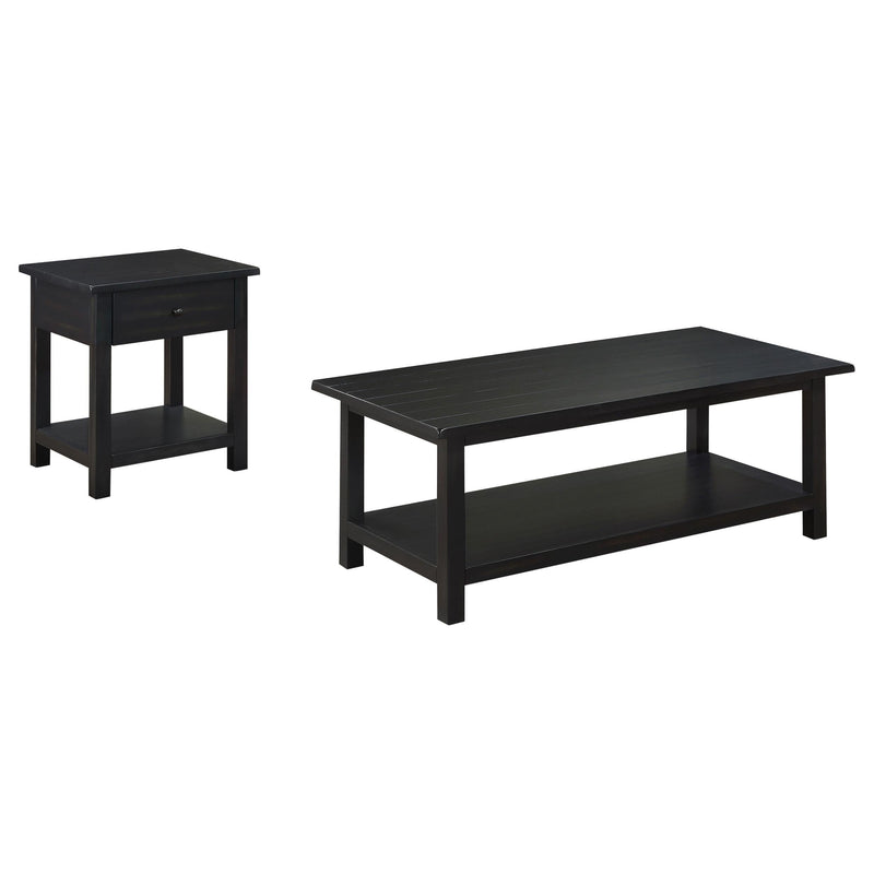 Payne 2-piece Coffee and 1-drawer End Table Set Java - 710568-S2
