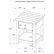 Payne 2-piece Coffee and 1-drawer End Table Set White - 710558-S2